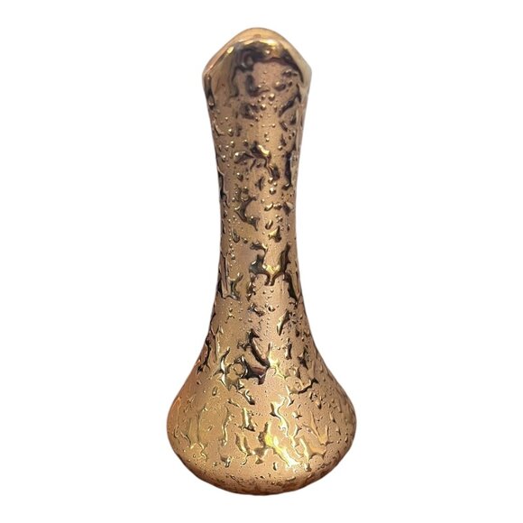 Vintage Elynor China 22K Gold Bud Vase Made in USA 6.5" Tall - Picture 5 of 7